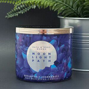 BBW Moonlight Path Bath & Body Works 3 Wick Candle